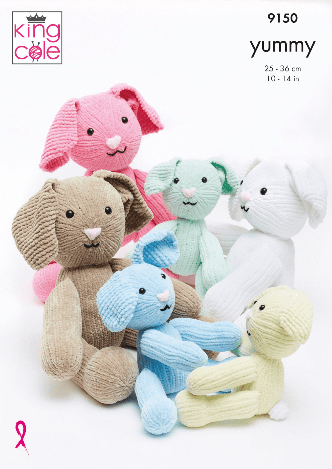King Cole Yummy Rabbit Knitting Pattern 9150