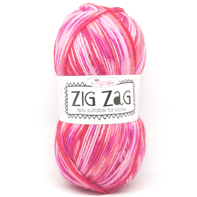 King Cole ZIG ZAG 4ply 4815 Rose