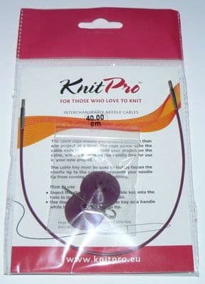 Knit Pro Cable 40cm - 20cm Length