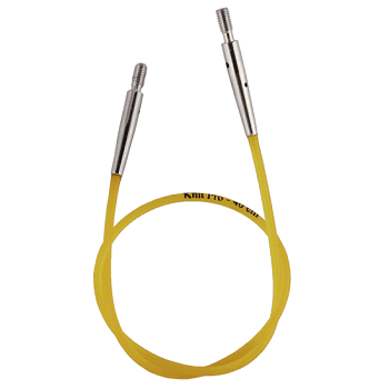Knit Pro Colour Cable Yellow 40cm.