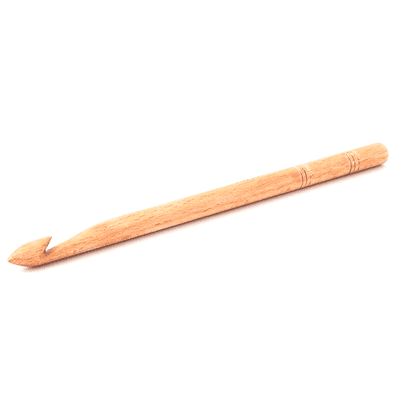 KnitPro Basix Beech Wood Crochet Hook - 10mm
