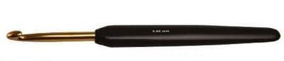 KnitPro Soft Grip Aluminium Crochet Hook GOLD 7.00mm