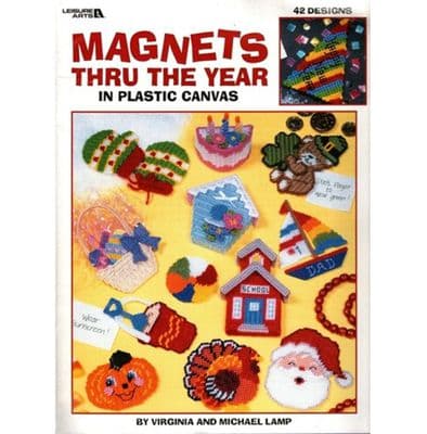 Leisure Arts Magnets Through the Year Plastic Canvas Book 1773