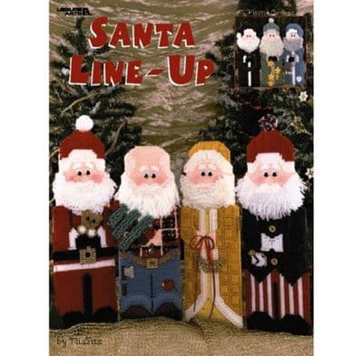Leisure Arts Santa Line Up Plastic Canvas Book 1978