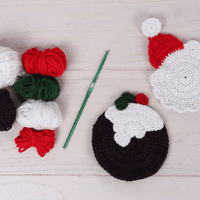 Make Your Own Crochet Coasters Christmas Kit