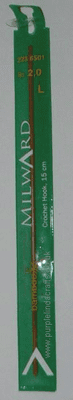 Milward Bamboo Crochet Hook 2.0mm REDUCED