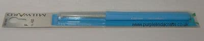 Milward Plastic Handle Aluminium Crochet Hook 4.0mm