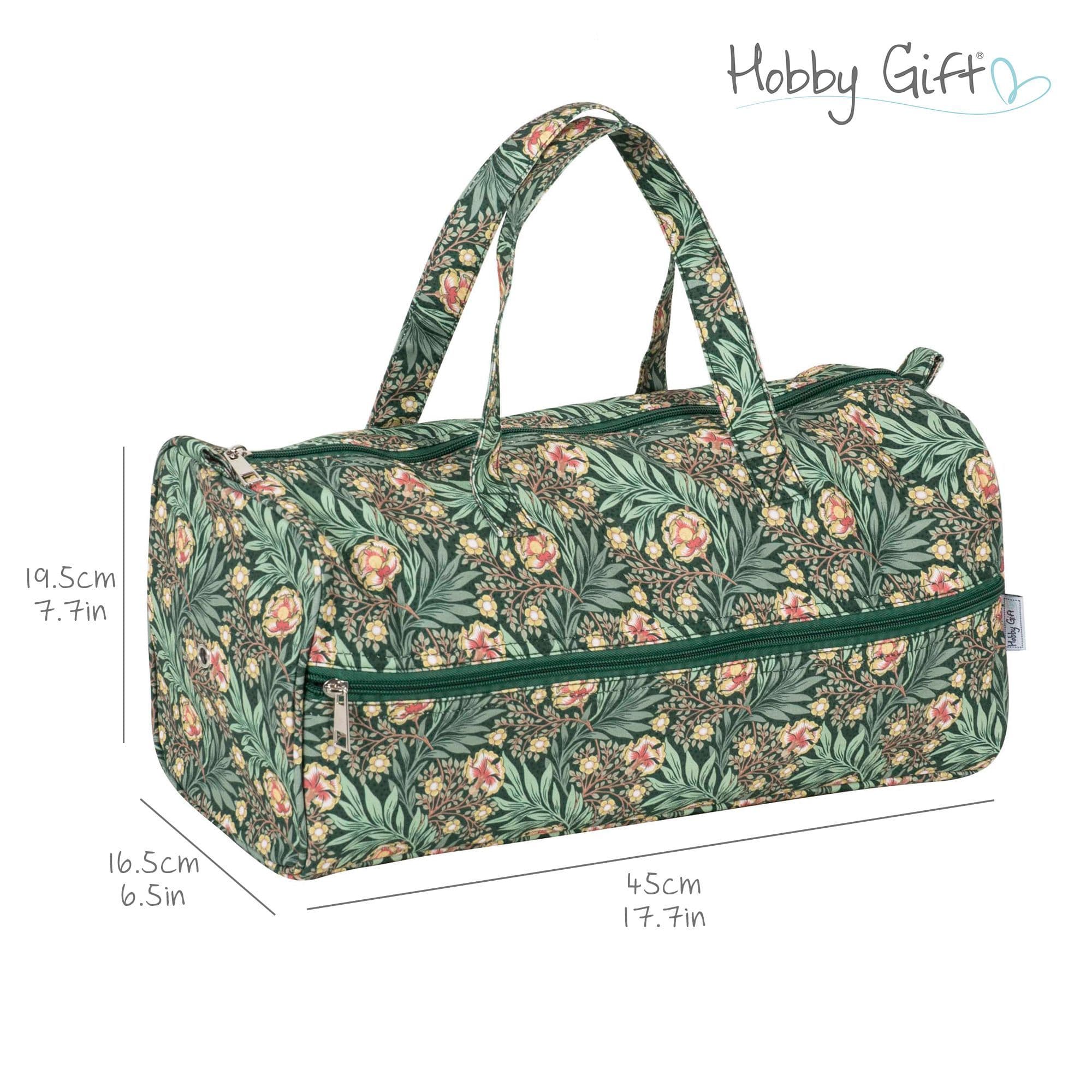 Morris Green Floral Knitting Bag Needle & Yarn Storage