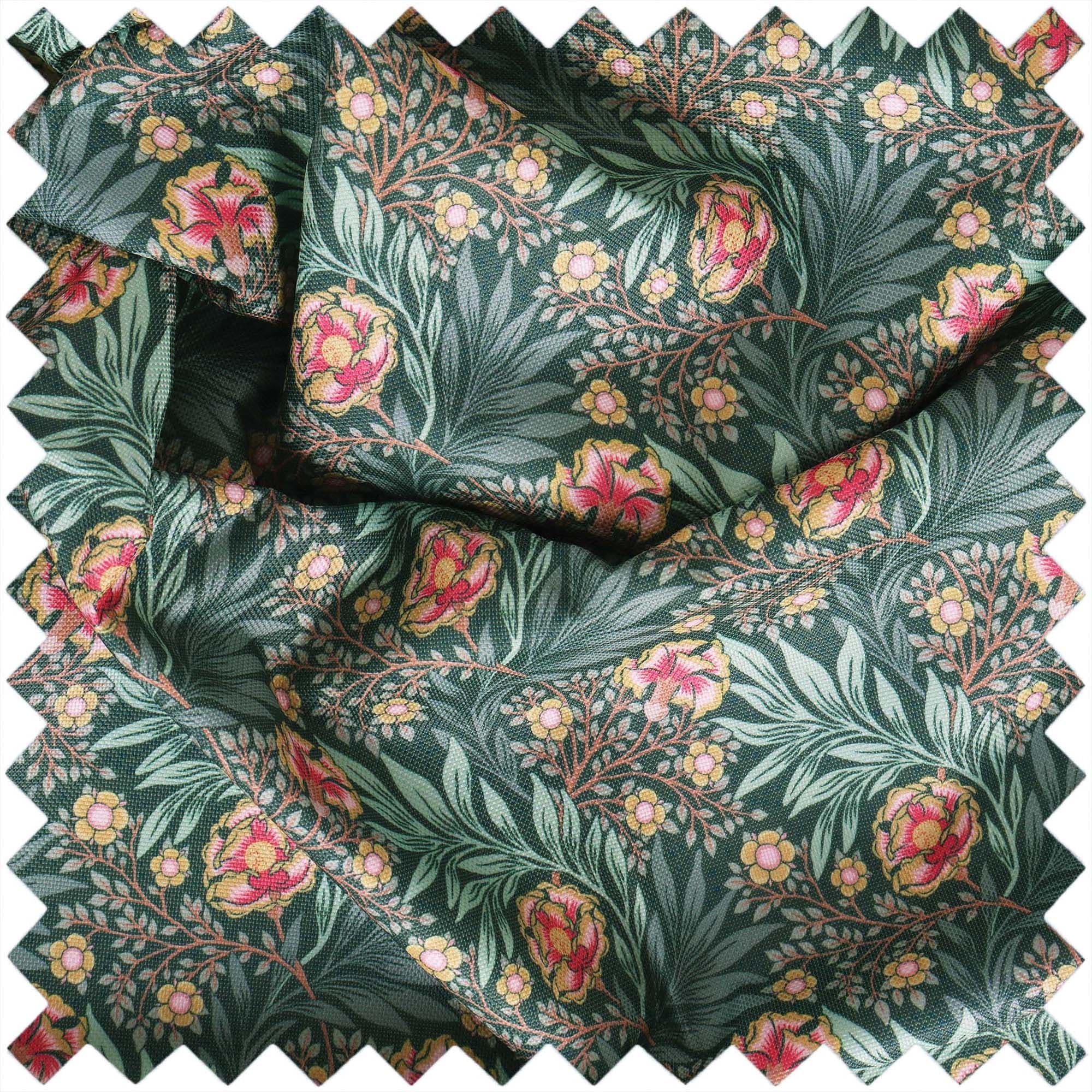 Morris Green Floral Knitting Bag Needle & Yarn Storage