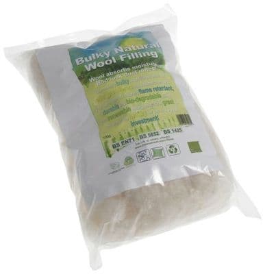 Natural Wool Filling Bulky 100g Stuffing