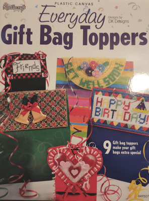 Needlecraft Everyday Gift Bag Toppers Plastic Canvas Book 849507