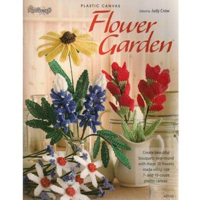 Needlecraft Flower Garden Plastic Canvas Book 849508