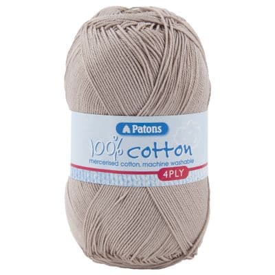 Patons 100% Cotton 4 Ply Yarn 1714 Rafia