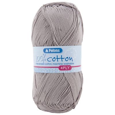 Patons 100% Cotton 4 Ply Yarn 1748 Taupe