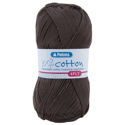 Patons 100% Cotton 4ply Yarn 1752 Brownie