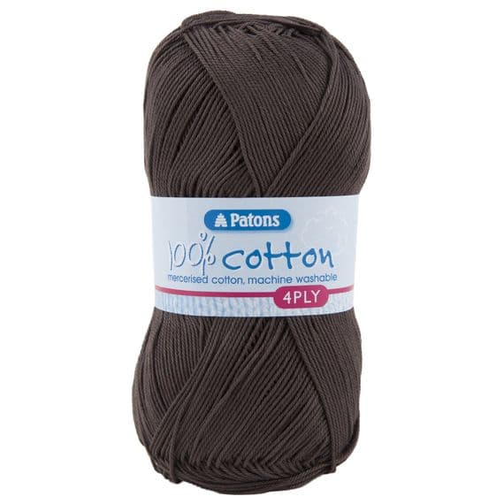 Patons 100% Cotton 4ply Yarn 1752 Brownie