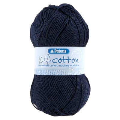 Patons 100% Cotton DK Yarn 2124 Navy