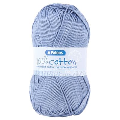 Patons 100% Cotton DK Yarn 2697 Denim Blue