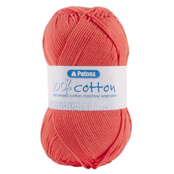 Patons 100% Cotton DK Yarn 2723 Nectarine