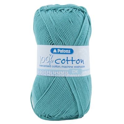 Patons 100% Cotton DK Yarn 2726 Jade Green