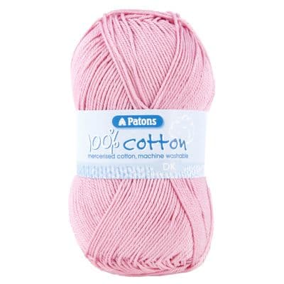 Patons 100% Cotton DK Yarn 2734 Candy Pink