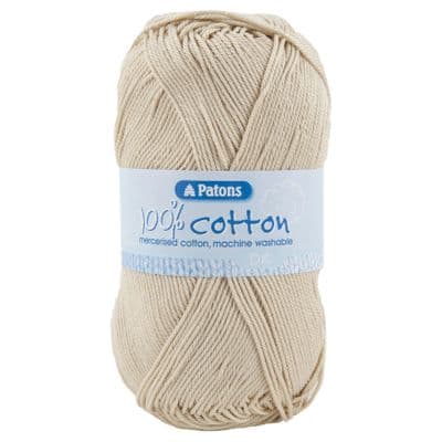 Patons 100% Cotton DK Yarn 2746 Almond