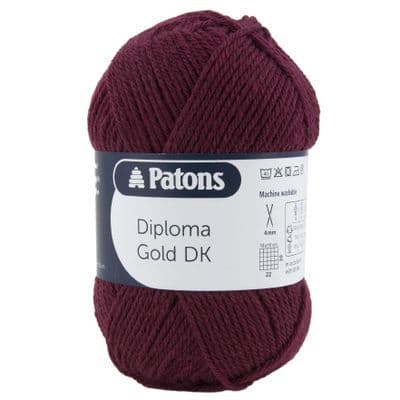 Patons Diploma Gold DK 6130 Burgundy Yarn