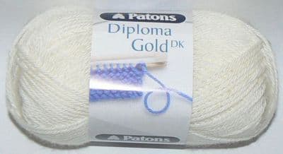 Patons Diploma Gold DK 6187 White Wool Yarn