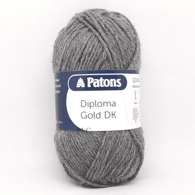 Patons Diploma Gold DK Yarn 6184 Steel Grey