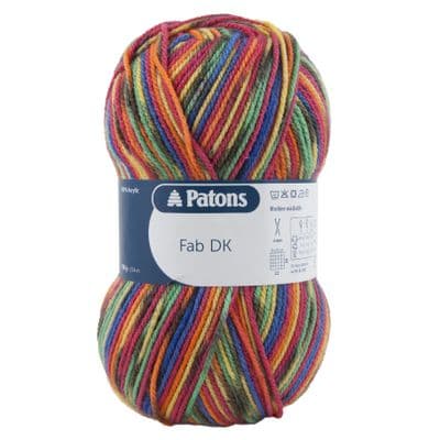 Patons FAB DK 2085 Rainbow Colour Yarn
