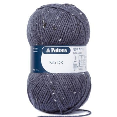 Patons FAB DK 8372 Grey-Blue Tweed