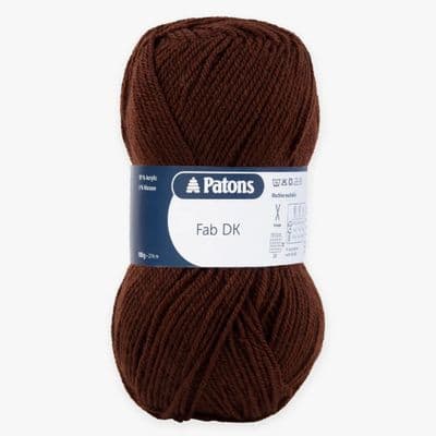 Patons Fab DK Yarn 2357 Chocolate Brown