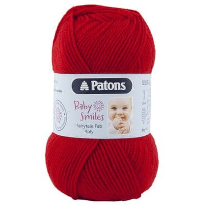 Patons Fairytale Fab 4ply 01030 Red Baby Yarn