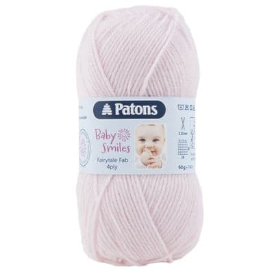 Patons Fairytale Fab 4ply 01035 Pale Pink Baby Yarn