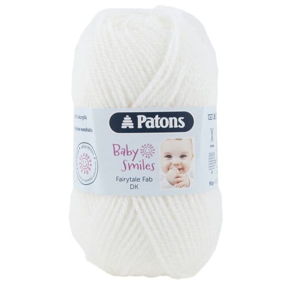 Patons Fairytale Fab DK Yarn 1001 White