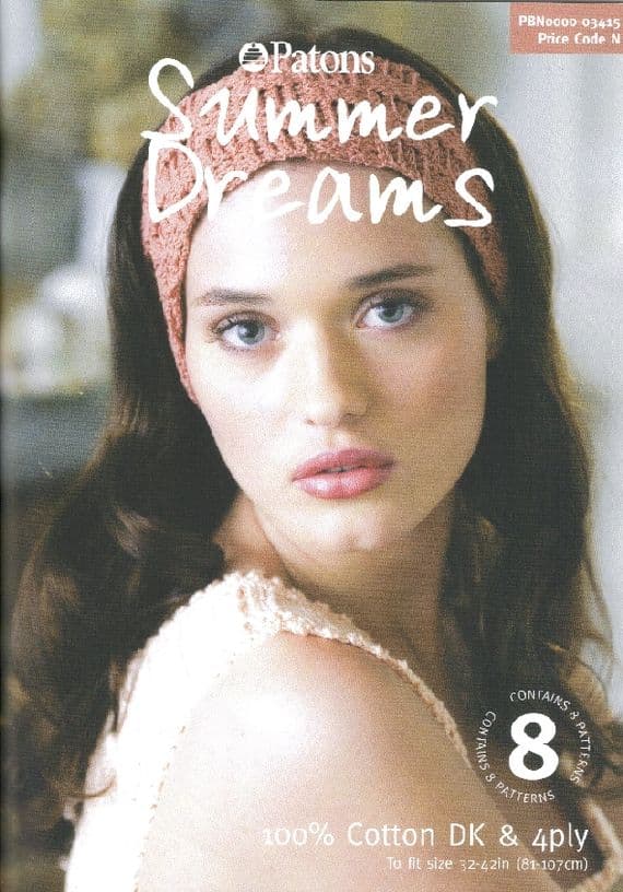 Patons SUMMER DREAMS Crochet Pattern Book 3415 CLEARANCE