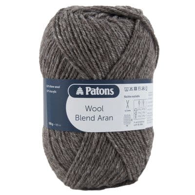 Patons Wool Blend Aran Yarn 12 Taupe Brown