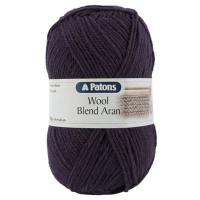 Patons Wool Blend Aran Yarn 149 Purple