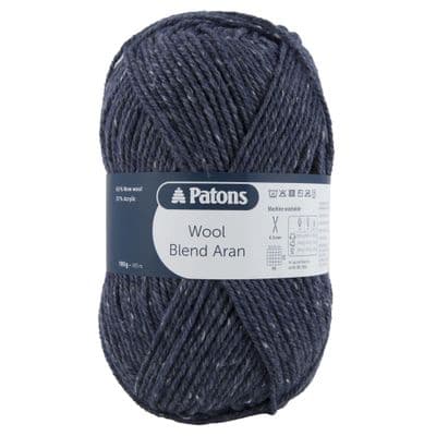 Patons Wool Blend Aran Yarn 53 Airforce Blue