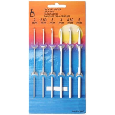 Pony Aluminium Crochet Hooks 6 set