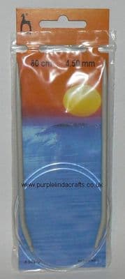 Pony Circular Knitting Needles Pins 80cm x 4.5mm