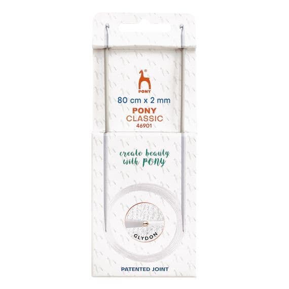 Pony Circular Tunisian Crochet Hooks Double-Ended 2.00mm