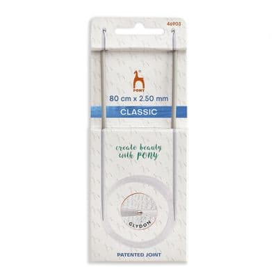 Pony Circular Tunisian Crochet Hooks Double-Ended 2.50mm