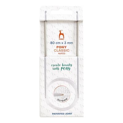 Pony Circular Tunisian Crochet Hooks Double-Ended 3.00mm