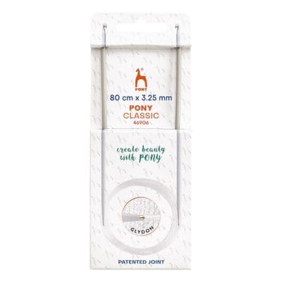 Pony Circular Tunisian Crochet Hooks Double-Ended 3.25mm