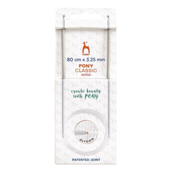 Pony Circular Tunisian Crochet Hooks Double-Ended 3.25mm