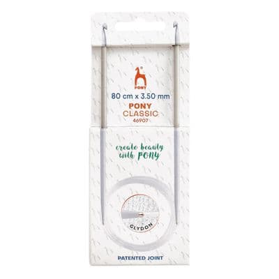 Pony Circular Tunisian Crochet Hooks Double-Ended 3.50mm