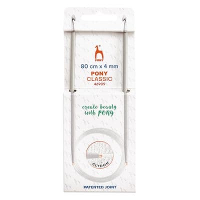 Pony Circular Tunisian Crochet Hooks Double-Ended 4.00mm