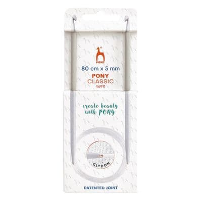 Pony Circular Tunisian Crochet Hooks Double-Ended 5.00mm