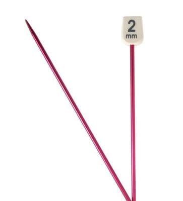Pony COLOUR Anodised Aluminium 35cm Knitting Needles 2.00mm